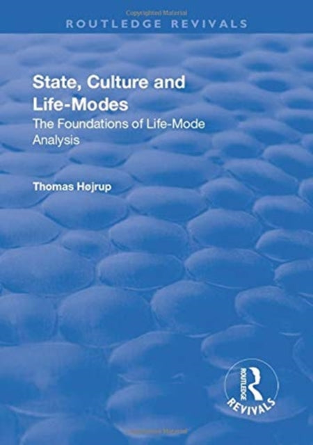 Book cover of: State, Culture and Life-Modes