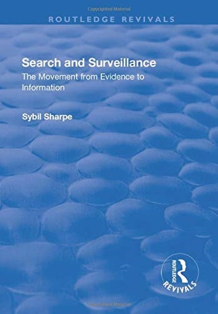 Book cover of: Search and Surveillance. By: Sybil Sharpe
