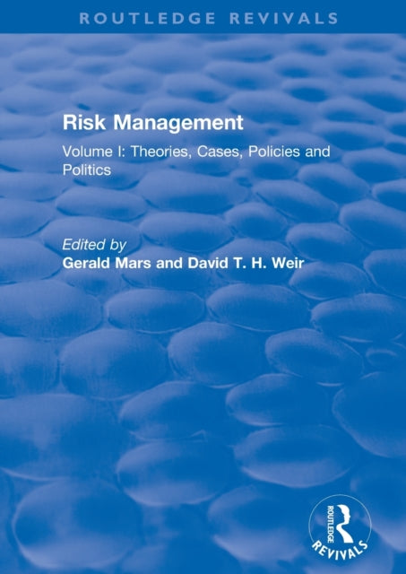 Book cover of: Risk Management. By: Gerald Mars