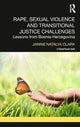 Book cover of: Rape, Sexual Violence and Transitional Justice Challenges. By: Janine Natalya Clark