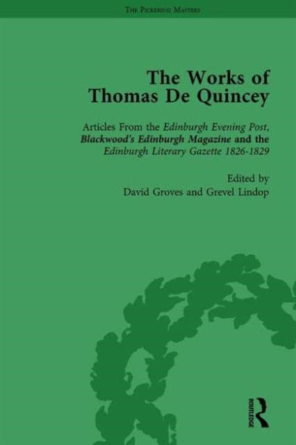 Book cover of: Works of Thomas De Quincey, Part I Vol 6. By: Grevel Lindop
