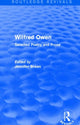 Book cover of: Wilfred Owen (Routledge Revivals). By: Jennifer Breen