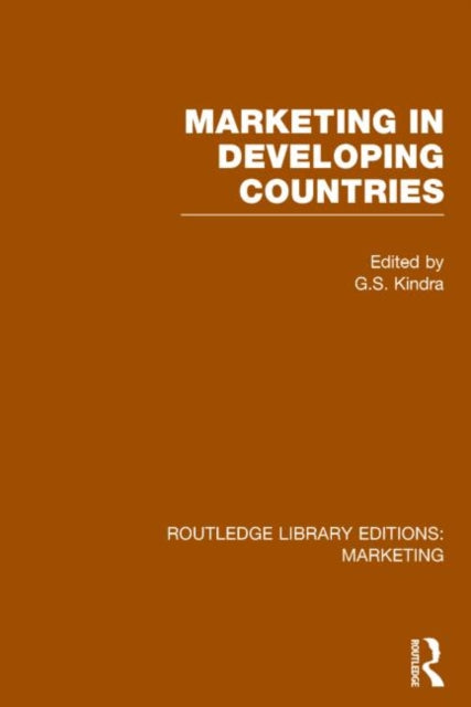 Book cover of: Marketing in Developing Countries (RLE Marketing)