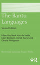 Book cover of: Bantu Languages. By: Mark Van de Velde