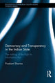 Book cover of: Democracy and Transparency in the Indian State. By: Prashant Sharma