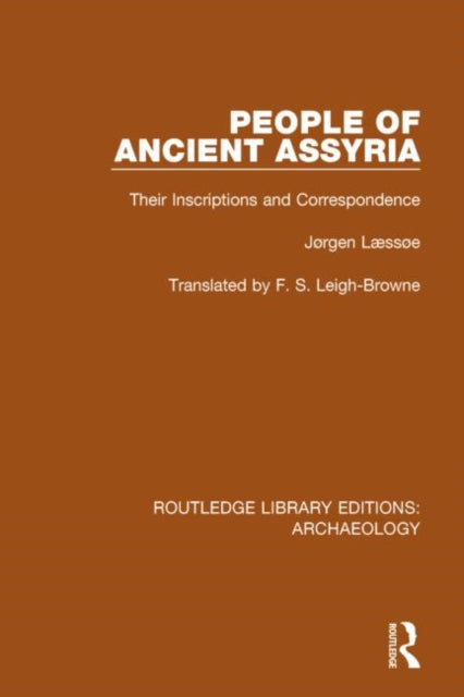 Book cover of: People of Ancient Assyria. By: Jørgen Læssøe