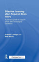 Book cover of: Effective Learning after Acquired Brain Injury. By: Graham Lowings