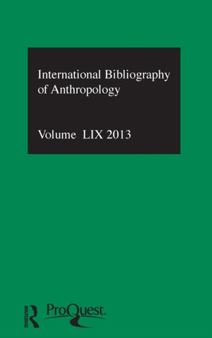 IBSS: Anthropology: 2013 Vol.59
