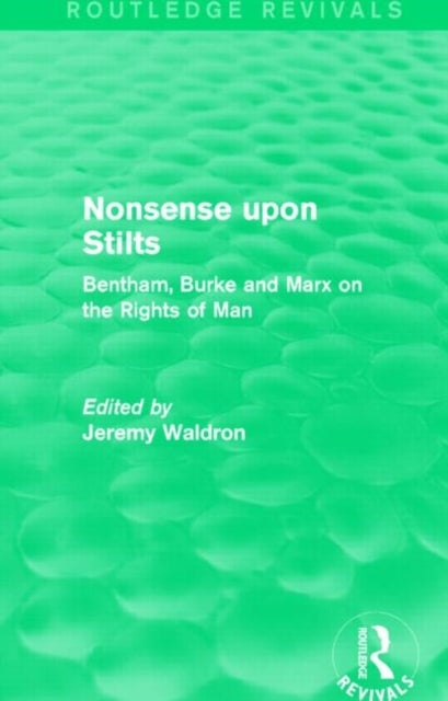 Book cover of: Nonsense upon Stilts (Routledge Revivals). By: Jeremy Waldron