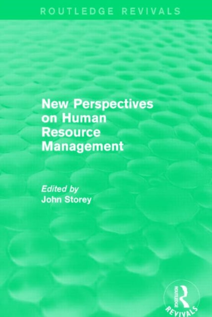 Book cover of: New Perspectives on Human Resource Management (Routledge Revivals). By: John Storey