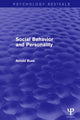 Book cover of: Social Behavior and Personality (Psychology Revivals). By: Arnold H. Buss