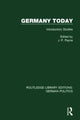 Book cover of: Germany Today (RLE: German Politics). By: John P. Payne
