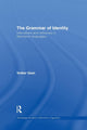 Book cover of: Grammar of Identity. By: Volker Gast
