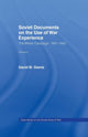 Book cover of: Soviet Documents on the Use of War Experience. By: David M. Glantz