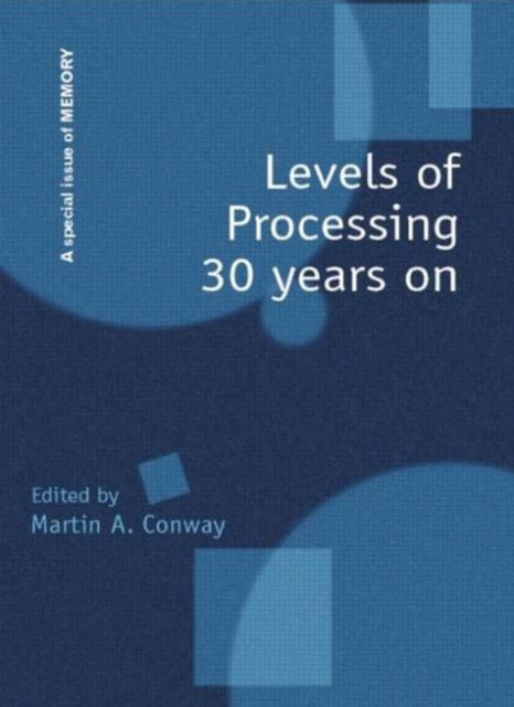 Book cover of: Levels of Processing 30 Years On. By: Martin A. Conway