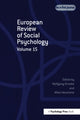Book cover of: European Review of Social Psychology: Volume 15. By: Wolfgang Stroebe