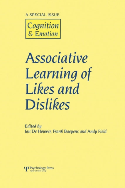 Book cover of: Associative Learning of Likes and Dislikes. By: Jan de Houwer