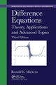 Book cover of: Difference Equations. By: Ronald E. Mickens