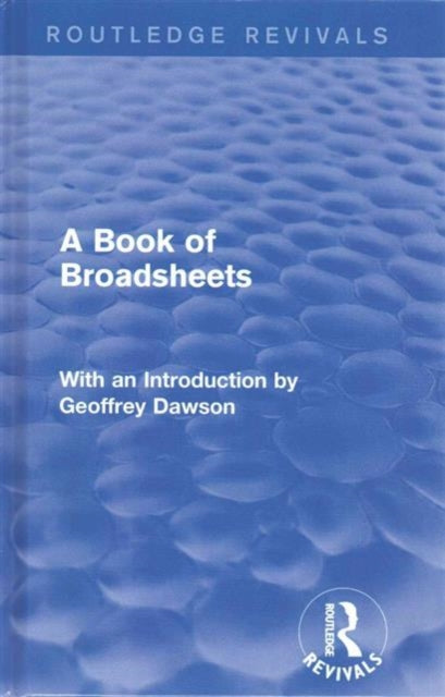 Book cover of: Book of Broadsheets, 2 Volumes (Routledge Revivals)