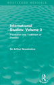 Book cover of: International Studies: Volume 3 (Routledge Revivals). By: Sir Arthur Newsholme