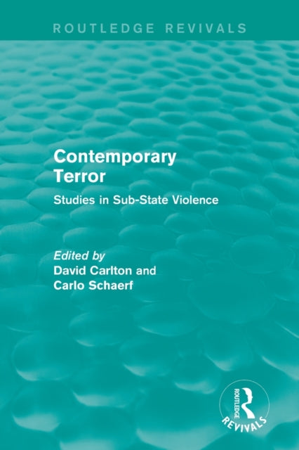 Book cover of: Contemporary Terror. By: David Carlton