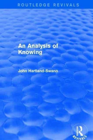 An Analysis of Knowing