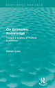 Book cover of: On Economic Knowledge. By: Adolph Lowe