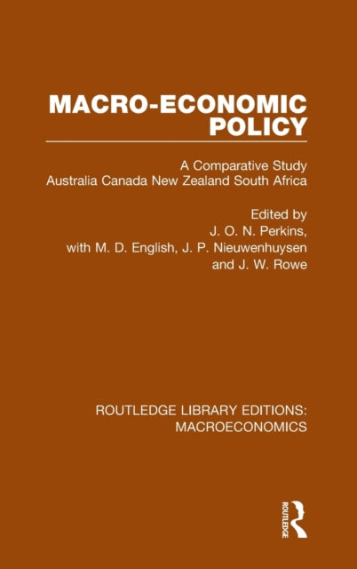 Book cover of: Macro-economic Policy. By: James Oliver Newton Perkins