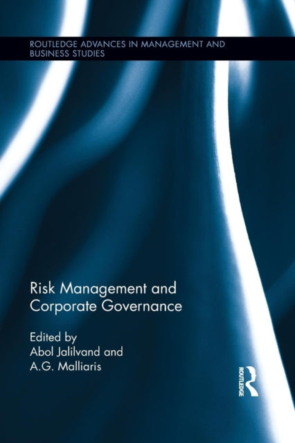 Book cover of: Risk Management and Corporate Governance. By: Abol Jalilvand