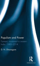 Book cover of: Populism and Power. By: D. N. Dhanagare