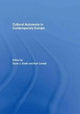 Book cover of: Cultural Autonomy in Contemporary Europe. By: David J. Smith