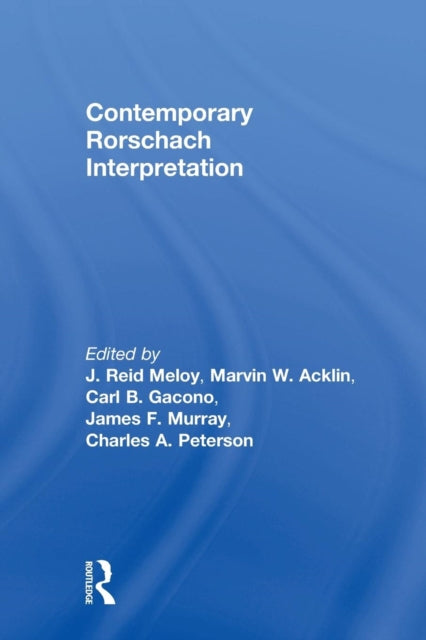 Book cover of: Contemporary Rorschach Interpretation. By: J. Reid Meloy