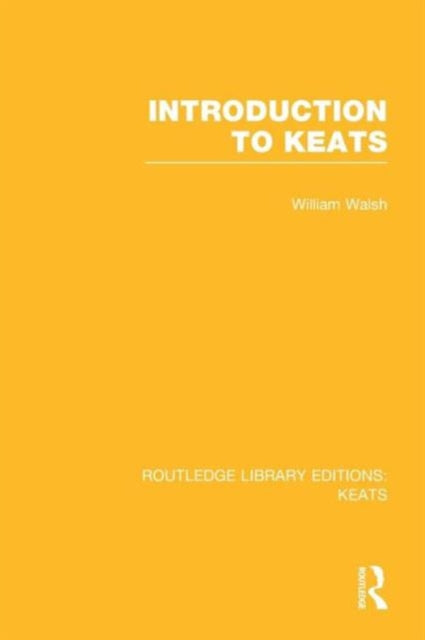 Book cover of: Introduction to Keats. By: William Walsh