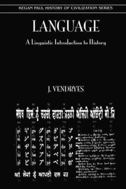 Book cover of: Language And Linguistic Introduction To History. By: Vendryes
