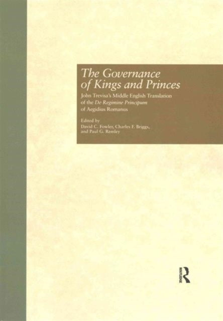 Book cover of: Governance of Kings and Princes. By: Giles