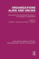 Book cover of: Organizations Alike and Unlike (RLE: Organizations). By: Cornelis J. Lammers