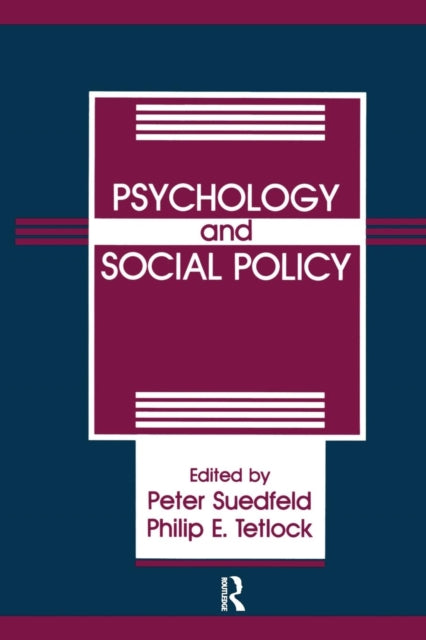 Book cover of: Psychology And Social Policy. By: Peter Suedfeld
