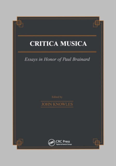 Book cover of: Critica Musica. By: J. Knowles