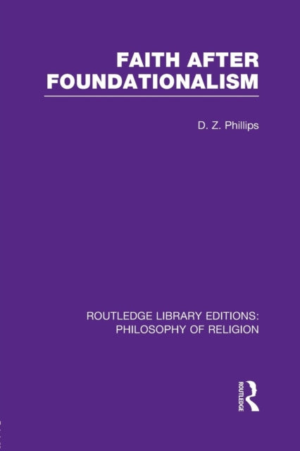 Faith after Foundationalism
