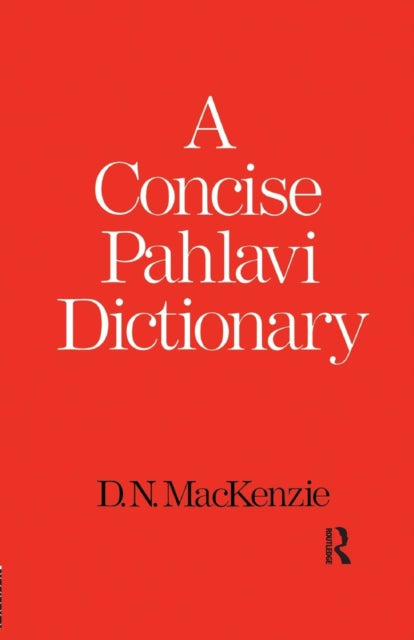 Book cover of: Concise Pahlavi Dictionary. By: D. N. Mackenzie