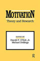 Book cover of: Motivation: Theory and Research. By: Harold F. O'Neil