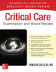 Book cover of: Critical Care Examination and Board Review. By: Ronaldo Collo Go