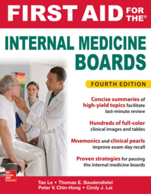 Book cover of: First Aid for the Internal Medicine Boards, Fourth Edition. By: Tom Baudendistel