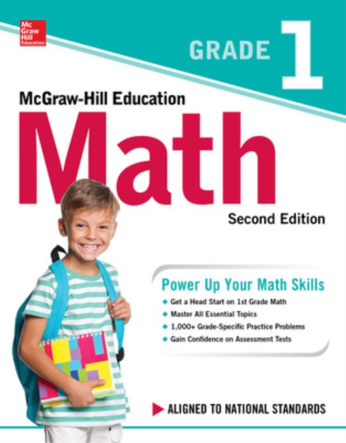 Book cover of: McGraw-Hill Education Math Grade 1, Second Edition. By: McGraw-Hill Education Staff