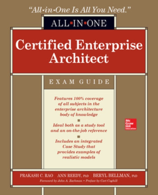 Book cover of: Certified Enterprise Architect All-in-One Exam Guide. By: Prakash Rao