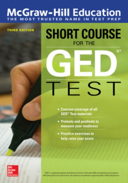 Book cover of: McGraw-Hill Education Short Course for the GED Test, Third Edition. By: McGraw-Hill Education Staff