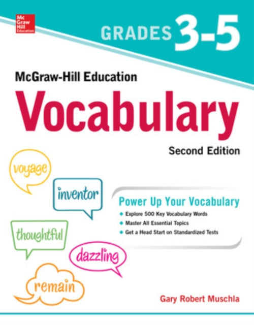McGraw-Hill Education Vocabulary Grades 3-5, Second Edition 9781260135190 Gary Muschla