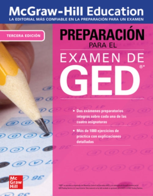 Book cover of: McGraw-Hill Education Preparacion para el Examen de GED, Tercera edicion. By: McGraw Hill Editors