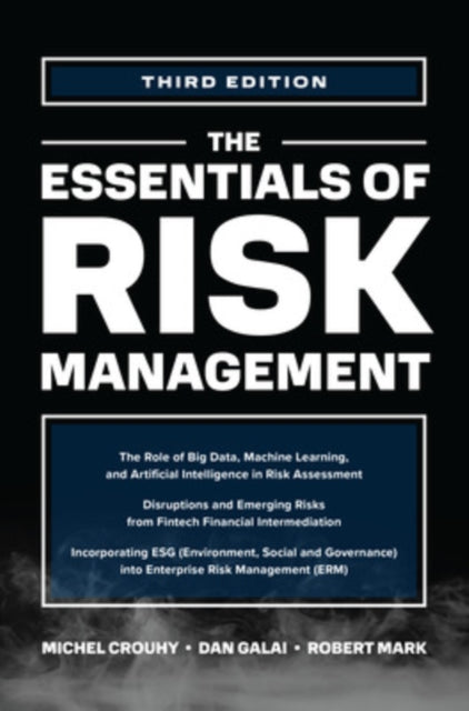 Book cover of: Essentials of Risk Management, Third Edition. By: Michel Crouhy