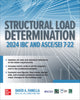 Book cover of: Structural Load Determination: 2024 IBC and ASCE/SEI 7-22. By: David A. Fanella